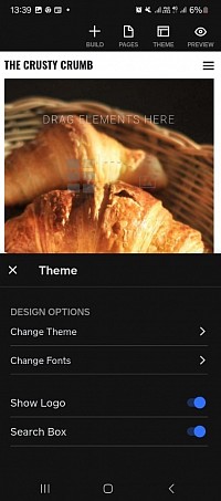 Weebly - Elige un tema