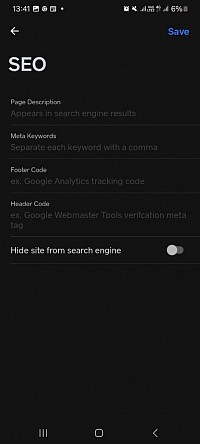 Aplicación para crear sitios web Weebly - SEO