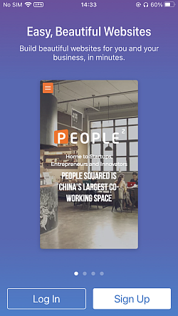 Descarga de la aplicación de creación de sitios web de Strikingly