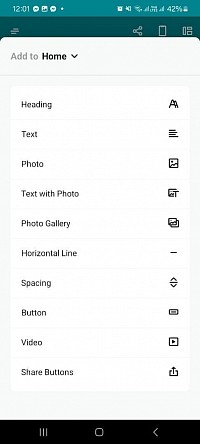Jimdo - Editing options