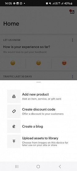 Core features within the Squarepace App