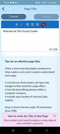 Tips for creating effective page titles