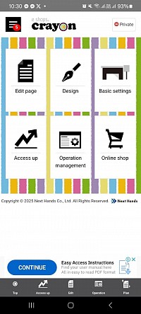 Crayon Website Builder App Home
