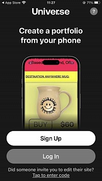 Universe Signup Login