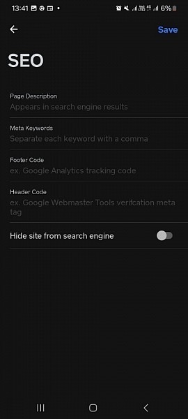 Приложение для создания сайтов  Weebly — SEO
