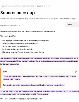 Squarespace 的應用程式可以做些什麼？