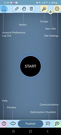 帶有清晰導航標記的 FreeSite免費網站